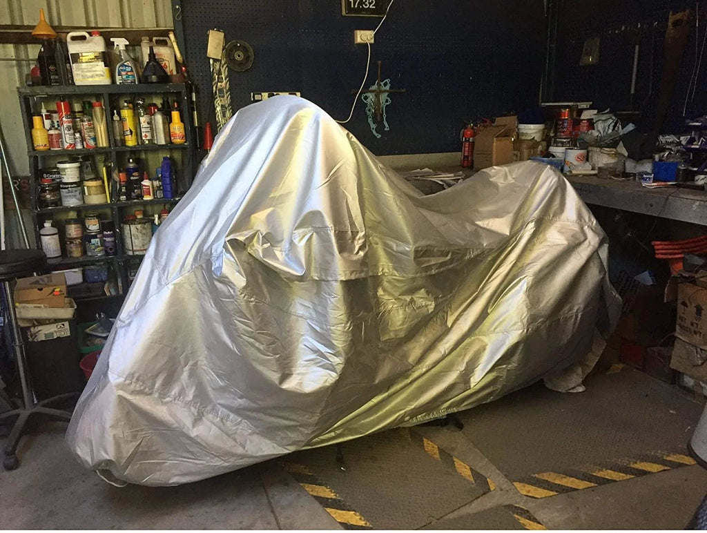 Motorcycle Cover with Reinforced Securing Straps and Storage Bag H77335