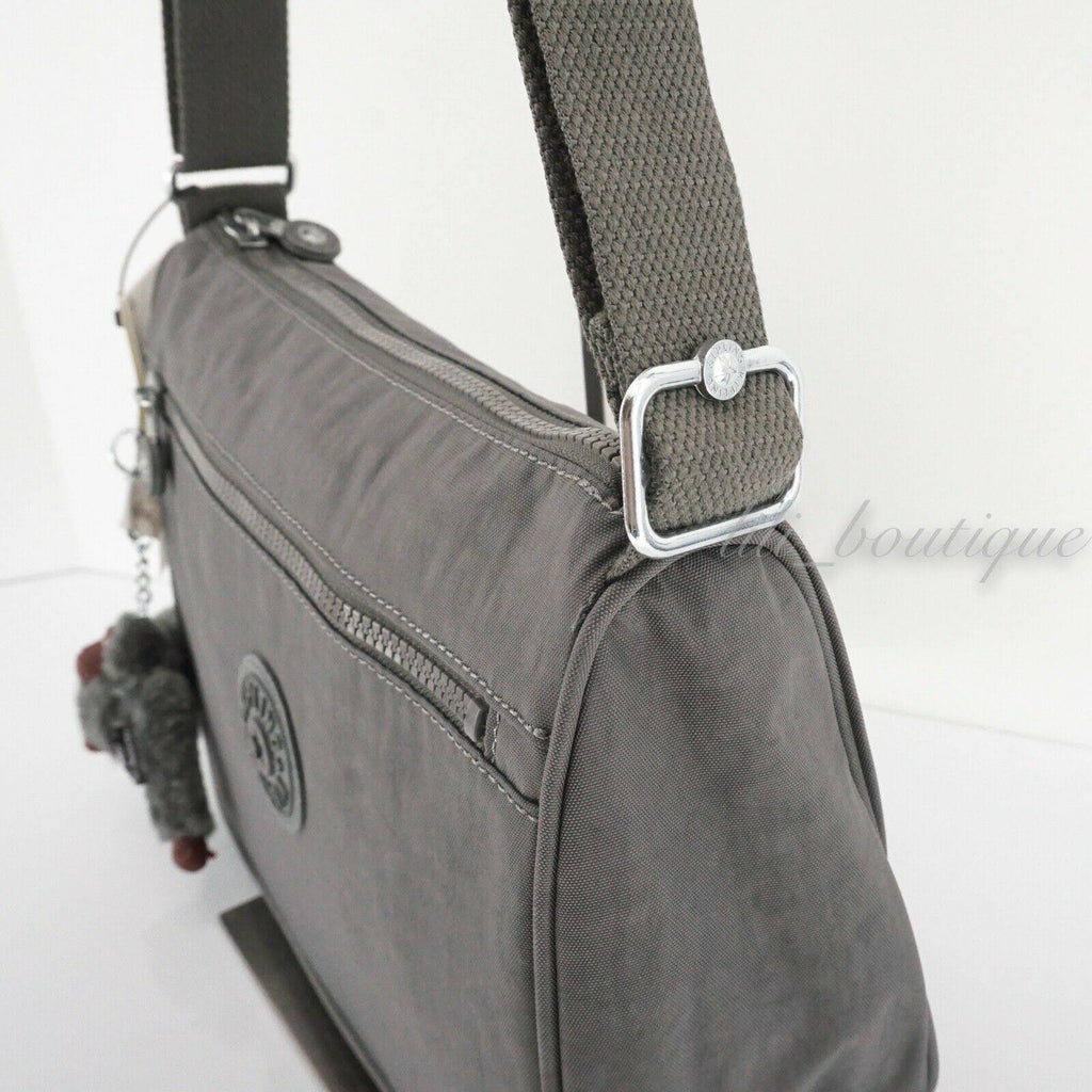 Dusty Grey Polyamide Crossbody Shoulder Bag R874