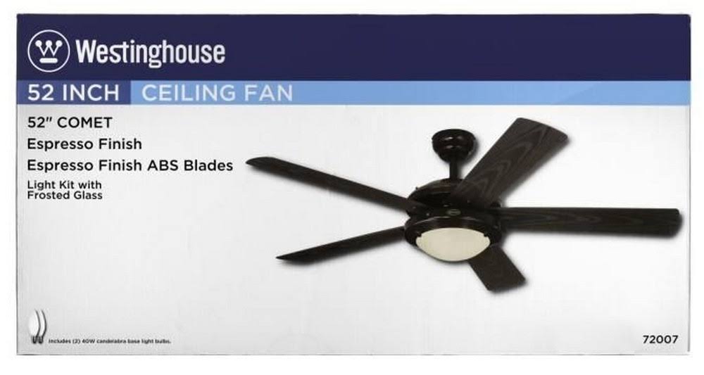 52x22 5-Blade Ceiling Fan - Espresso U56425