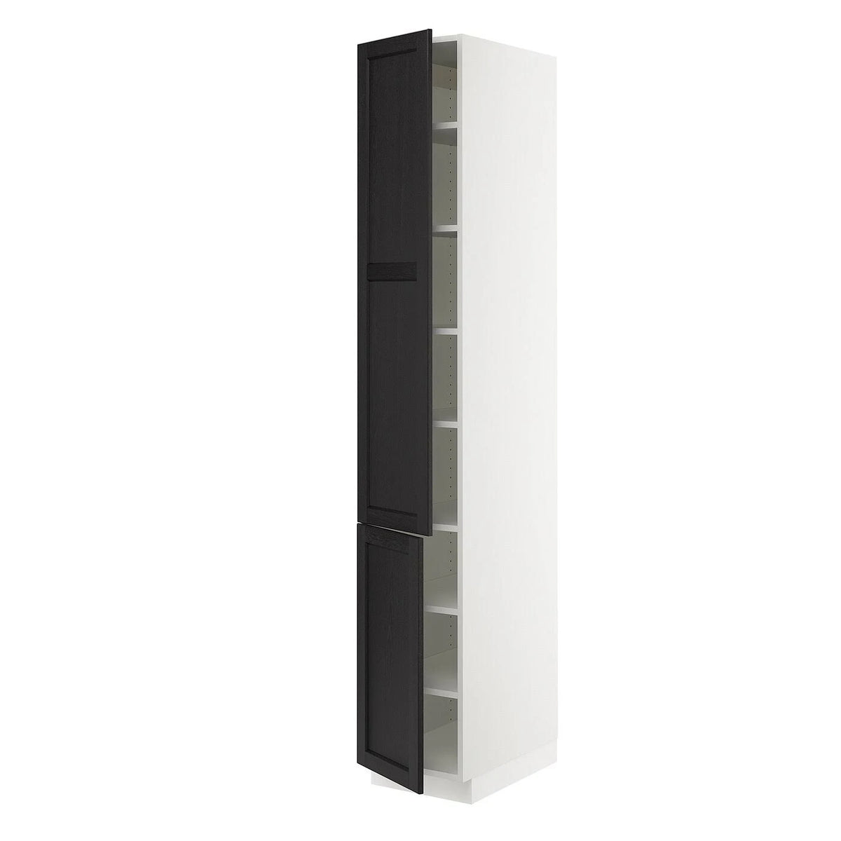 White High Cabinet with Shelves and 2 Doors K30481