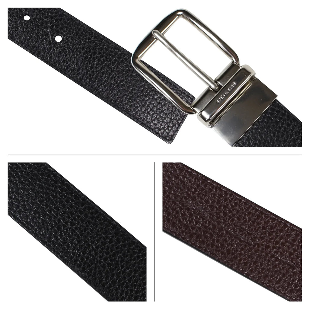 Black Pebble Leather Belt X36497
