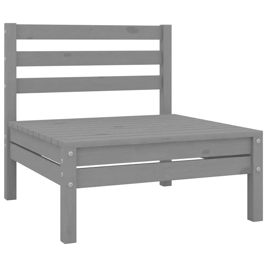 Gray Solid Wood Pine Patio Sofa C54035