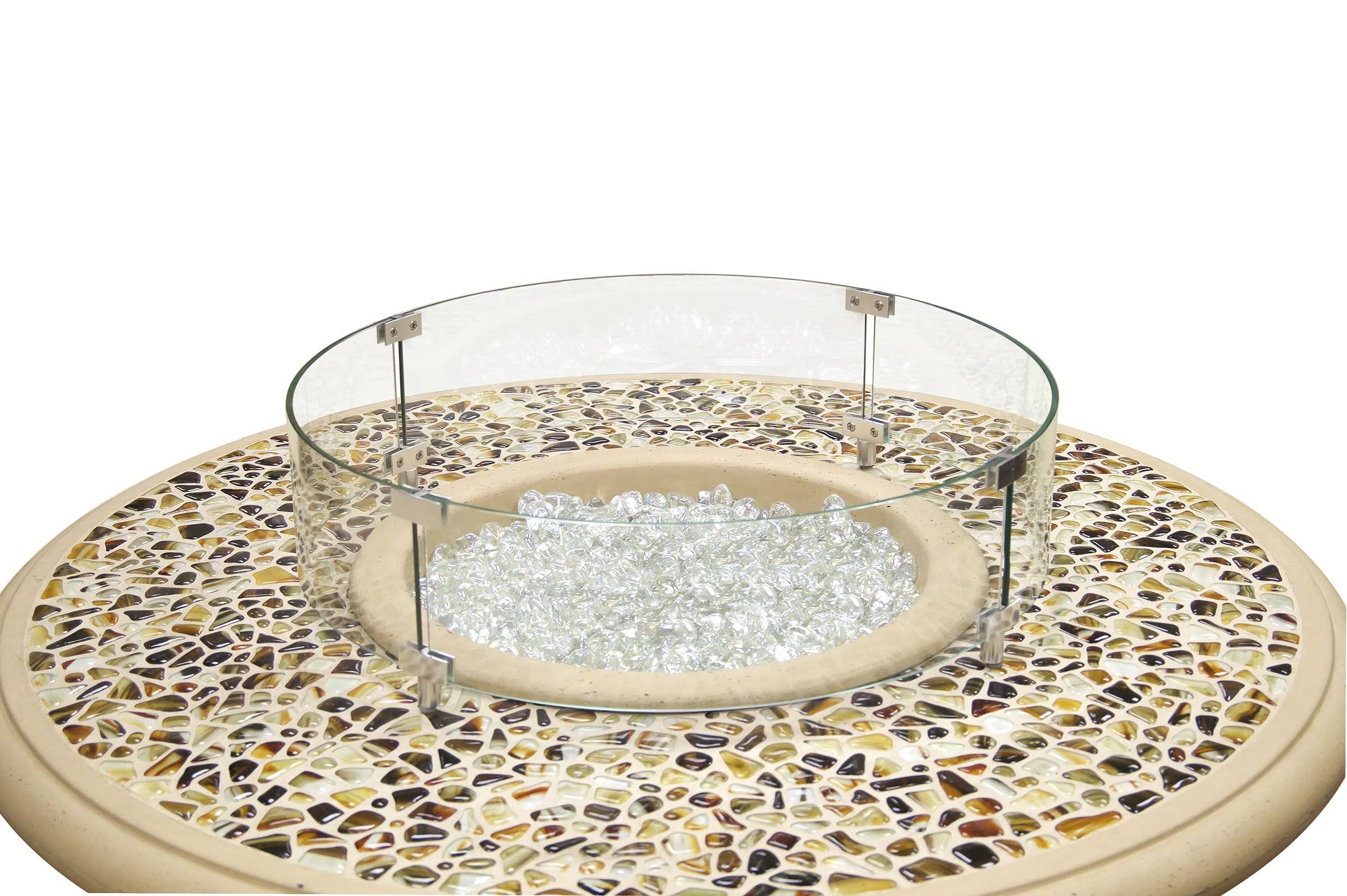 Round Glass Wind Guard T17014