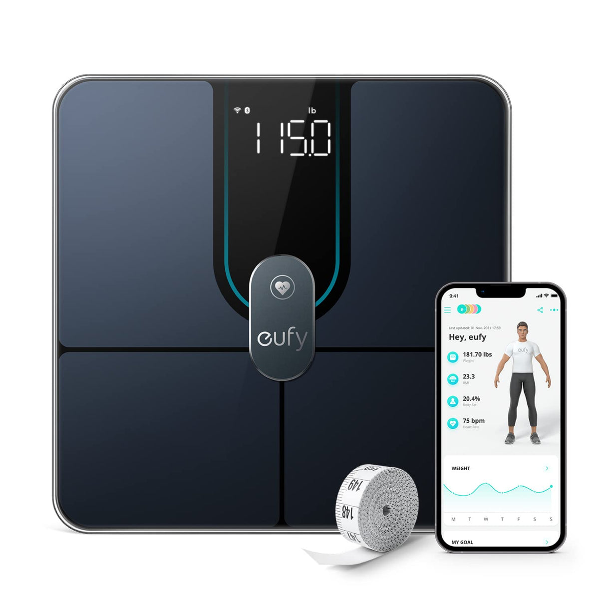 Smart Scale with Wi-Fi Bluetooth, Pack of 2 M56961