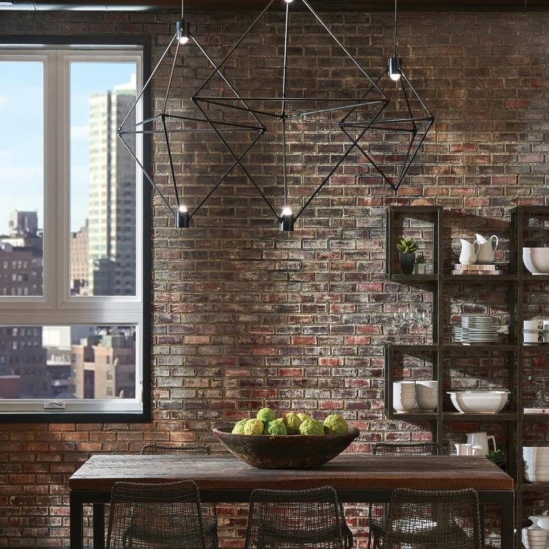 Black LED Chandelier V369