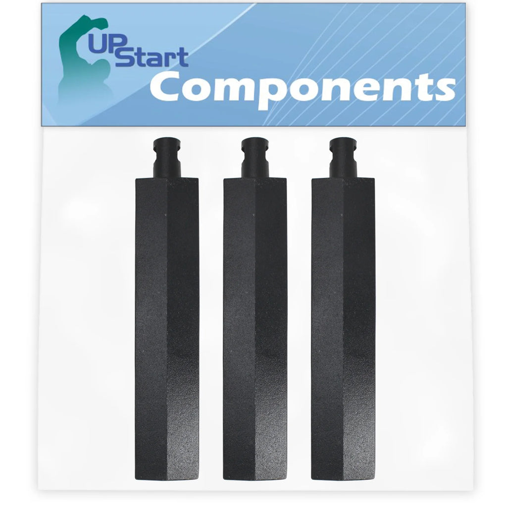 3-Pack BBQ Gas Grill Tube Burner Replacement Parts, Cast Iron Pipe Burners 15 3/4" V2889