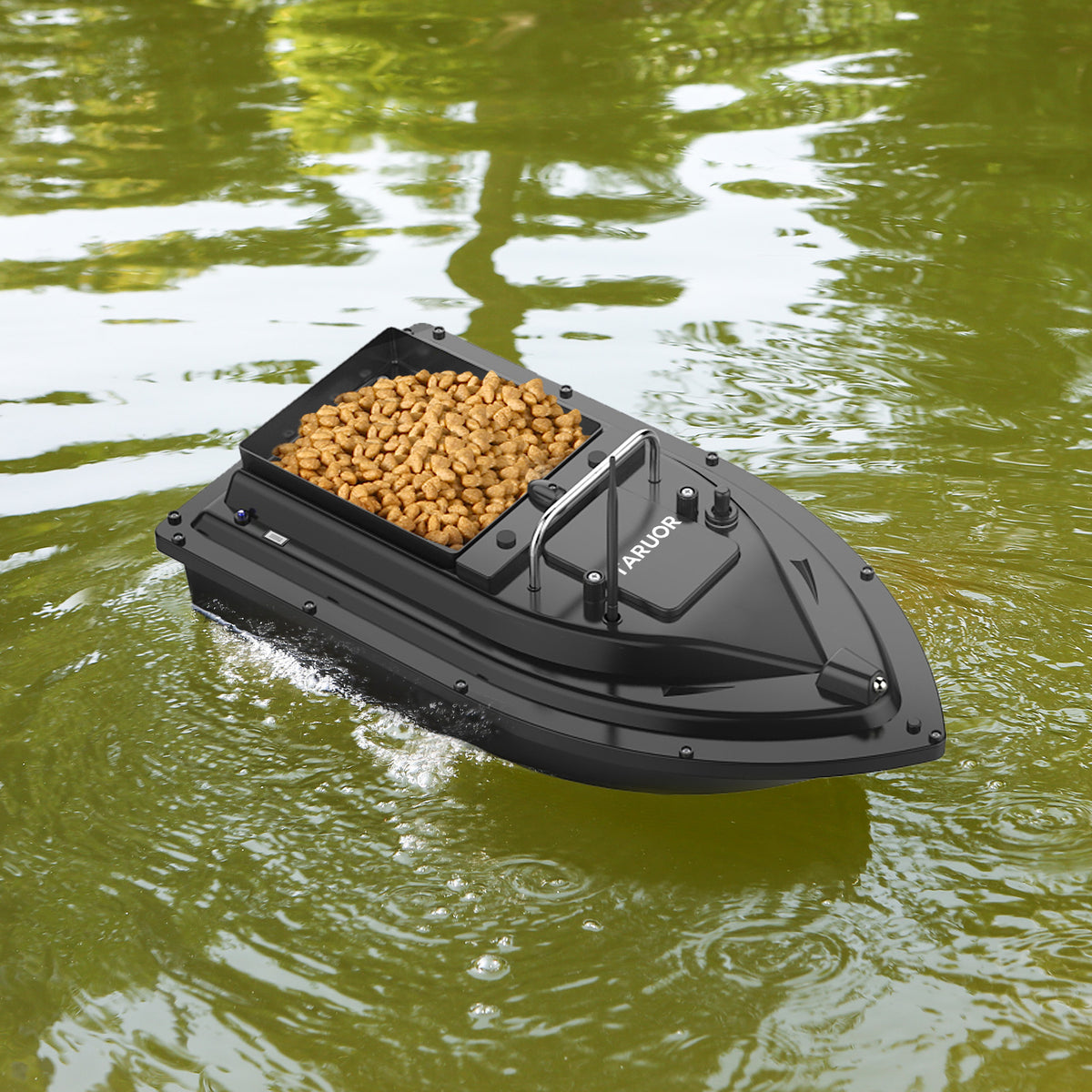 GPS Fishing Bait Boat with Large Bait Container, 400-500M Remote C1647
