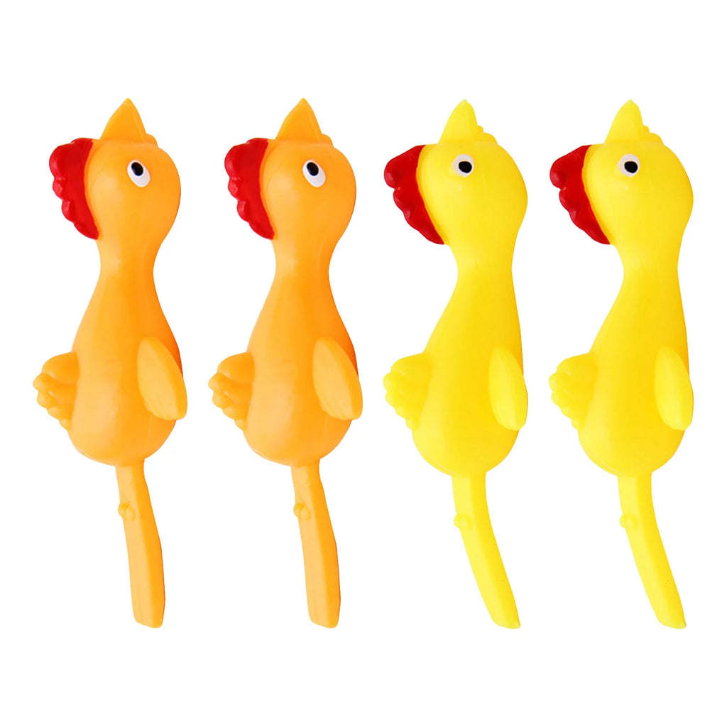 4 PCS Creative Ejection Chicken Toy E3922