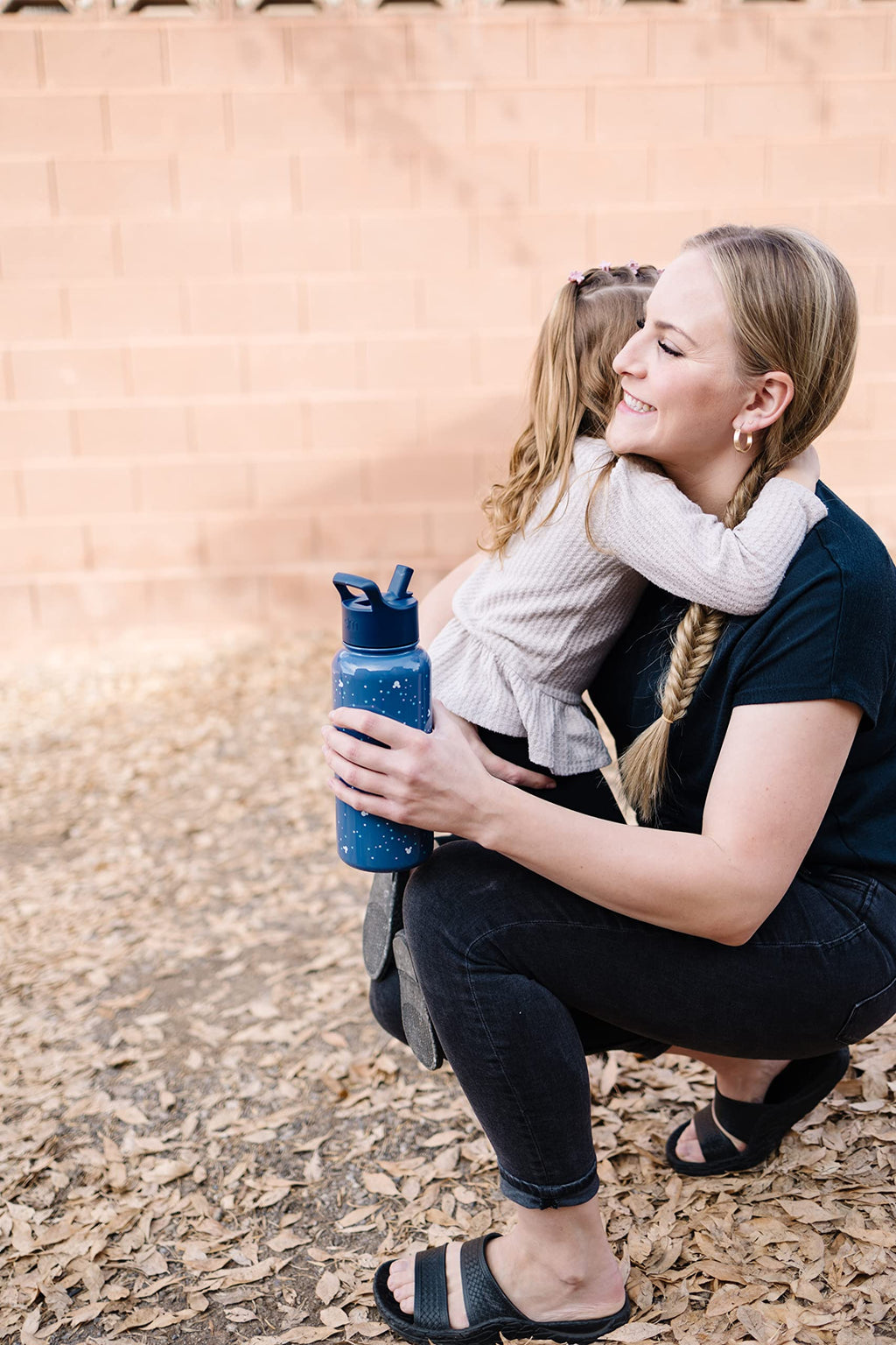 32oz Insulated Stainless Steel Water Bottle with Straw Lid T152