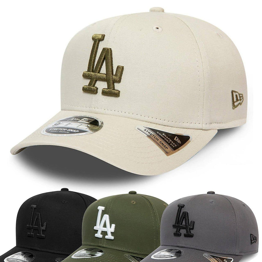 White Los Angeles Dodgers Stretch Snapback Cap I9666