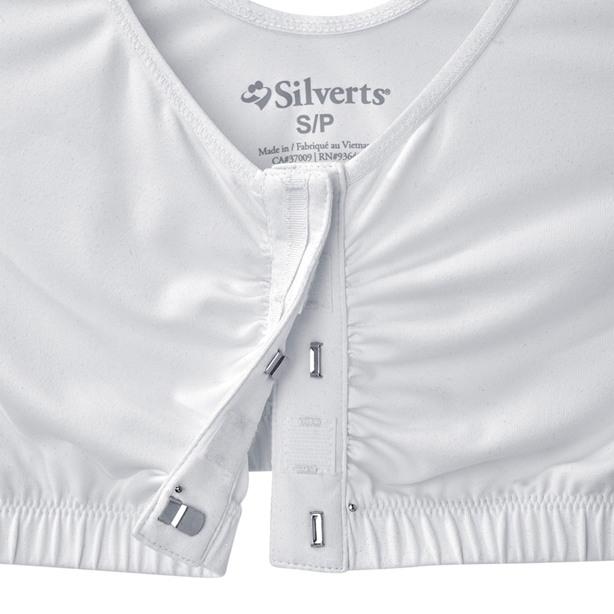 White Adaptive Front Closure Bra V997