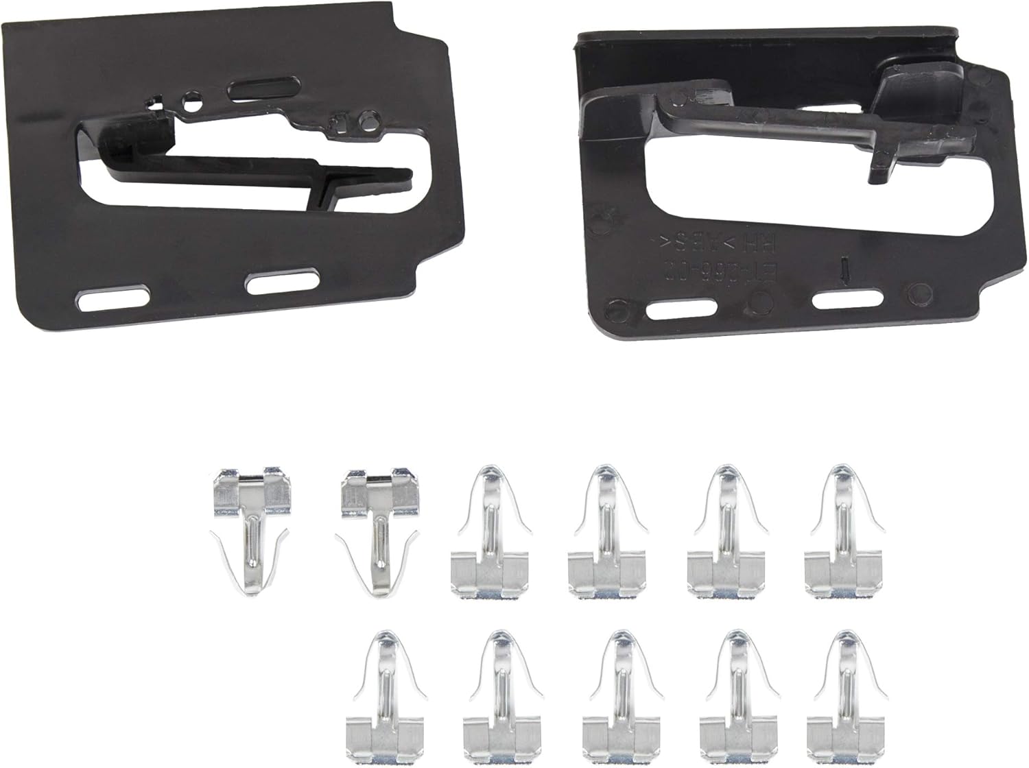 Full-Size Double DIN ABS Plastic Matte Black Dash Kit Pack of 2 U541277