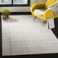 Light Grey Abstract Striped Area Rug, 4' x 6' J4196