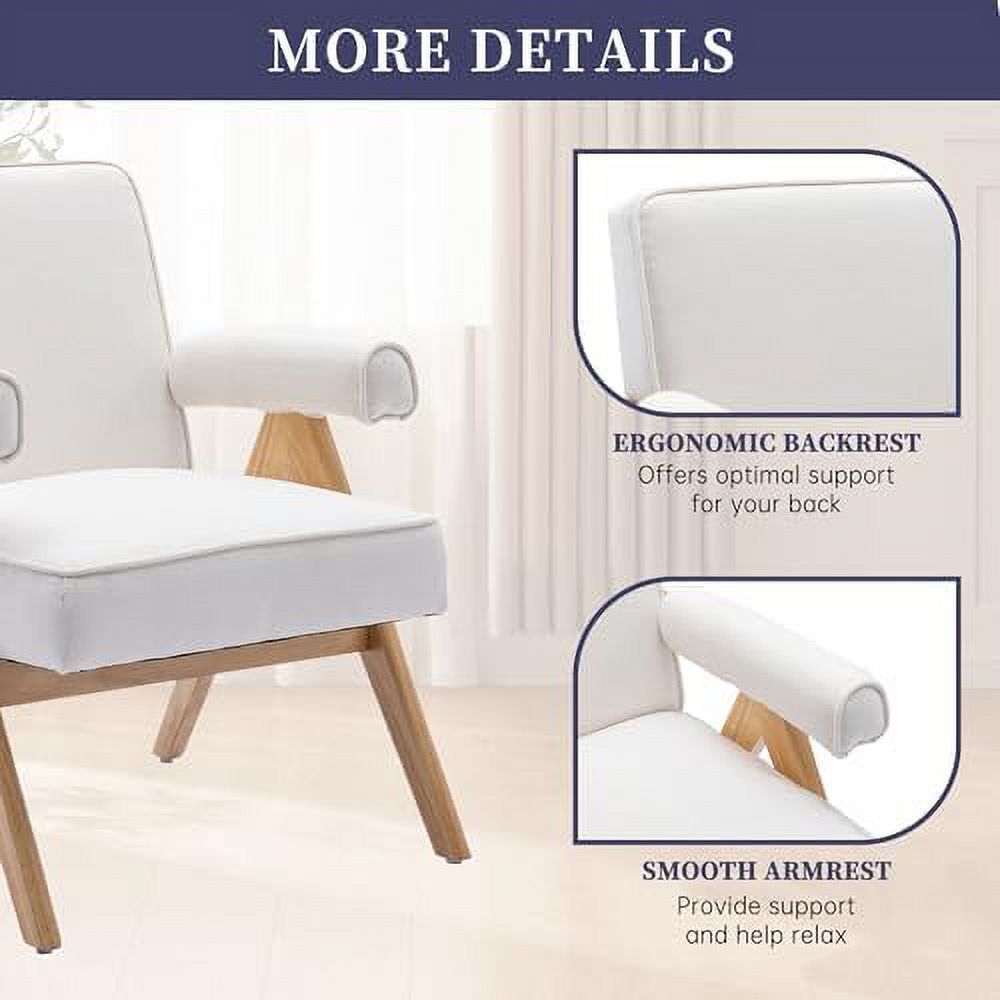 Velvet Upholstered Accent Chair with Acrylic Legs C14419
