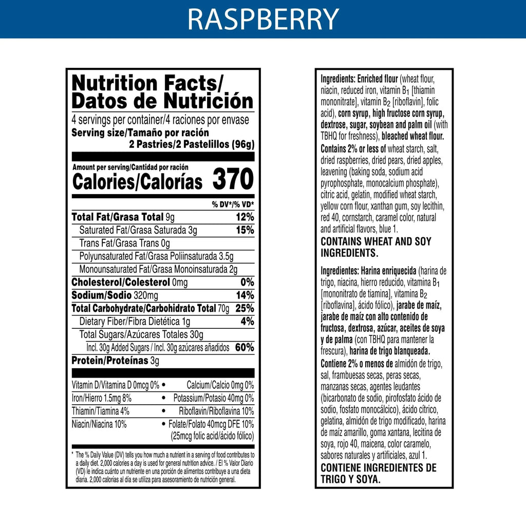 Frosted Raspberry Toaster Pastries (Pack of 32) N40343