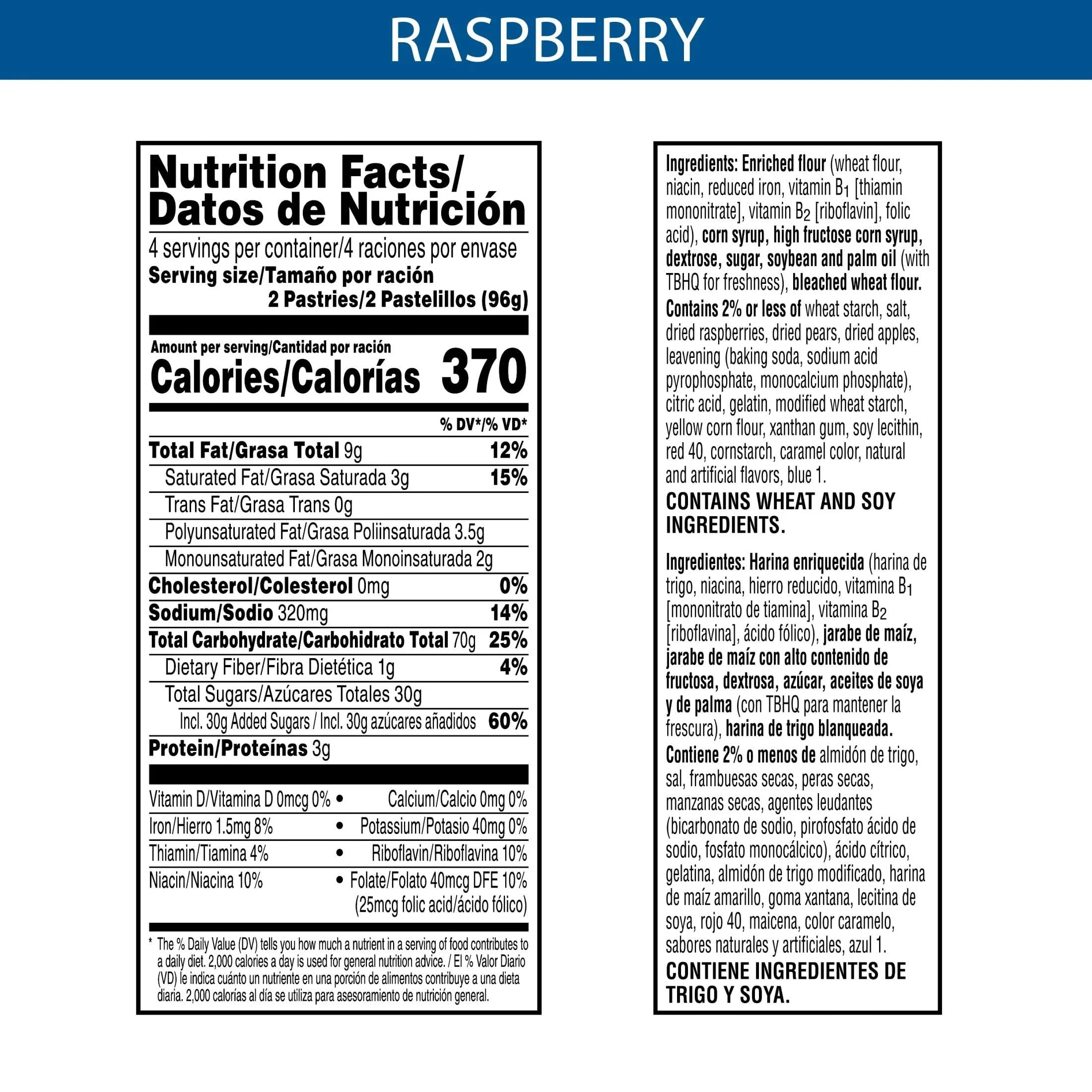 Frosted Raspberry Toaster Pastries (Pack of 32) N40343