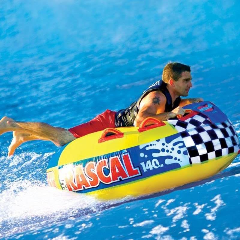 Single Rider Towable Boat Tube with Rope Q1580