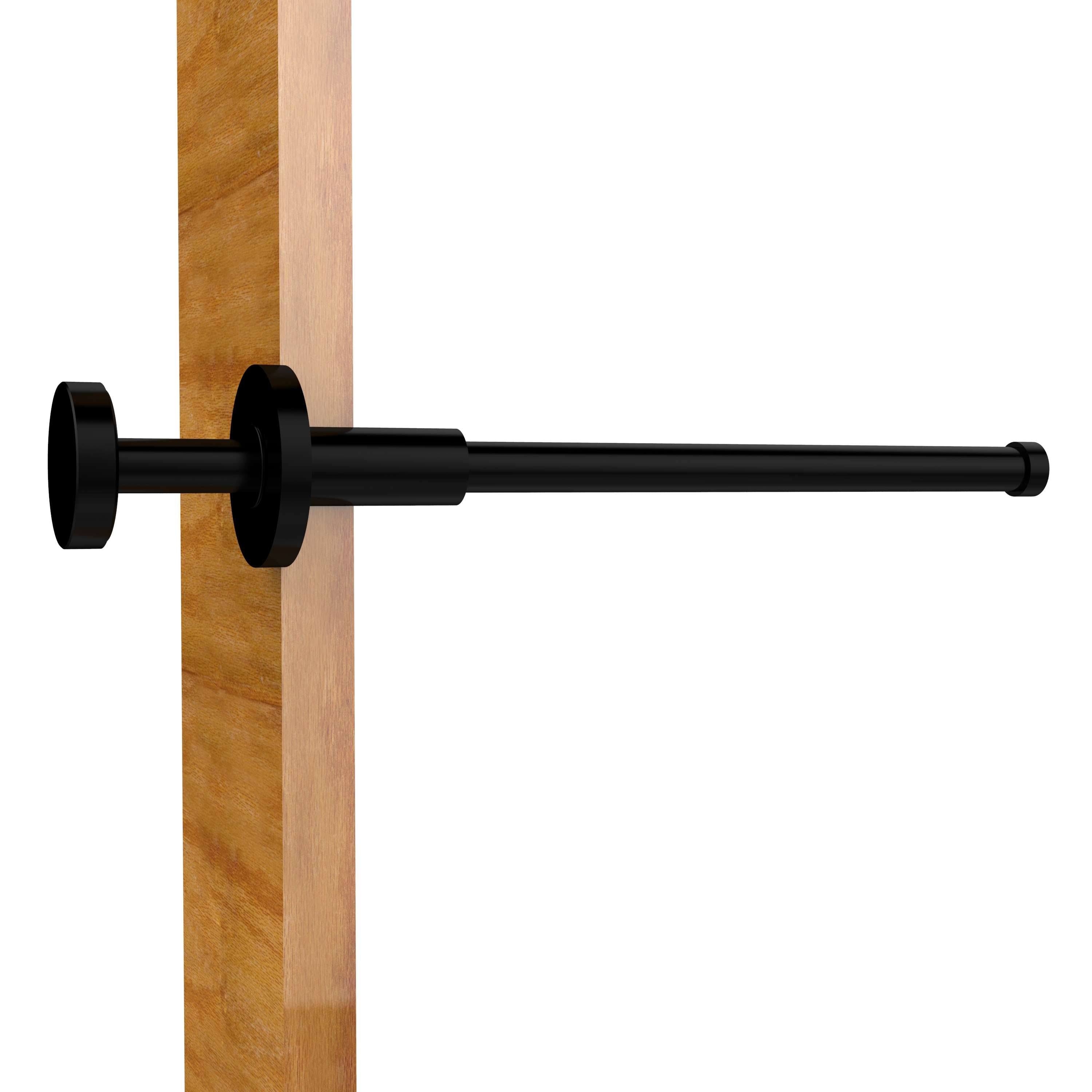 Matte Black Pullout Retractable Garment Rod G790