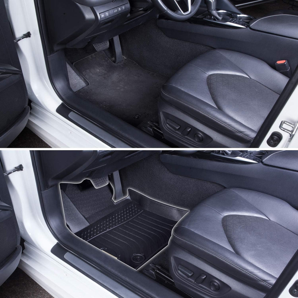 Black Front and Rear Car Mats for Hyundai Sonata 2020 2021 2022 F8180