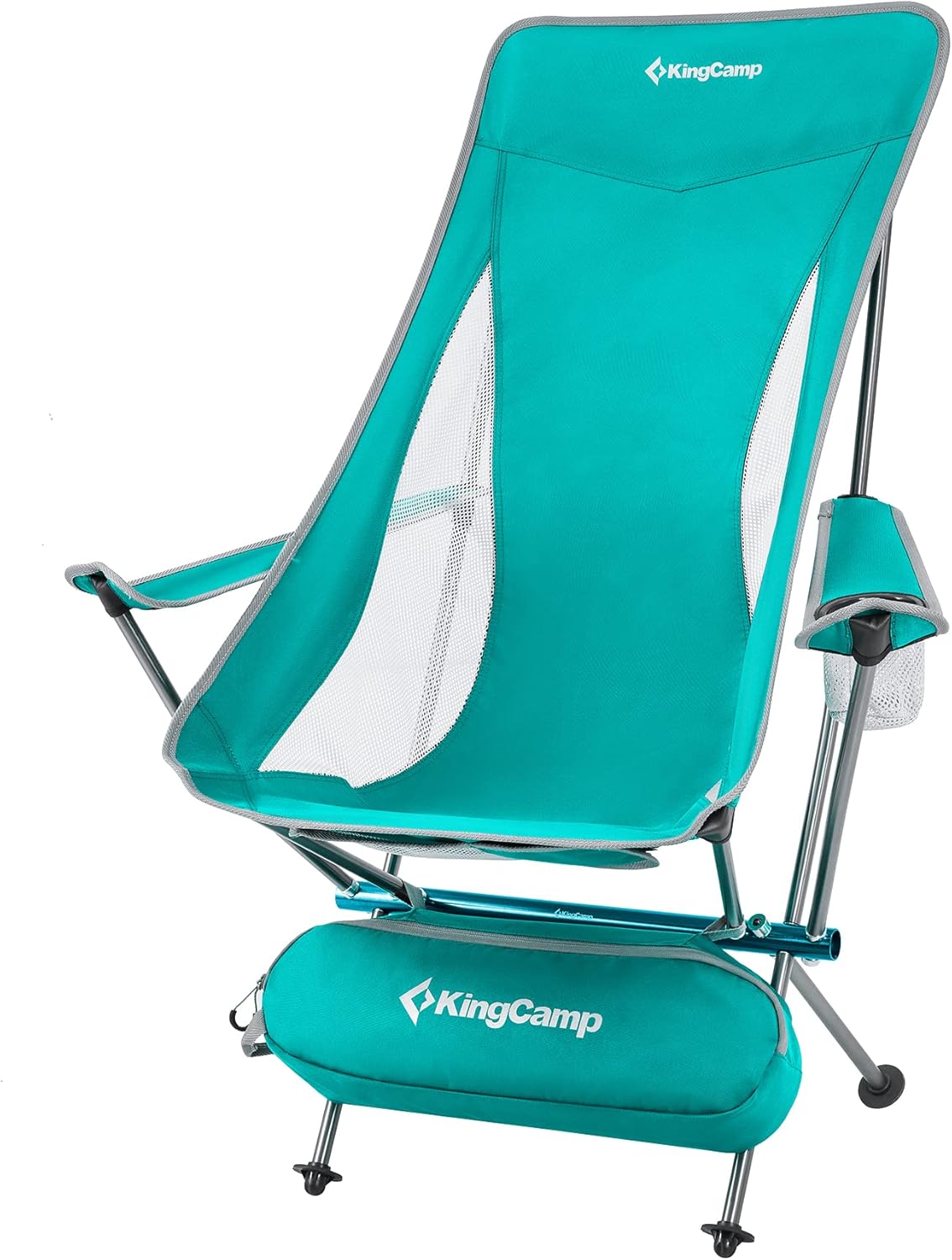 Lightweight Portable Folding Camping Chair with Armrest, High Back, Carry Bag U724774