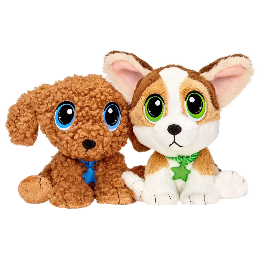 Corgi & Goldendoodle Puppy Dog Plush Stuffed Animal E265