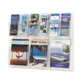 6-Pamphlet and 3-Magazine Literature Display Rack Q449