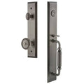 Single Cylinder Deadbolt Handleset with Door Knob and Rosette X4202