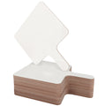 Small White Board Dry Eraser Paddles 25pk Double-Sided 7.9 by 6.5-inch X50618
