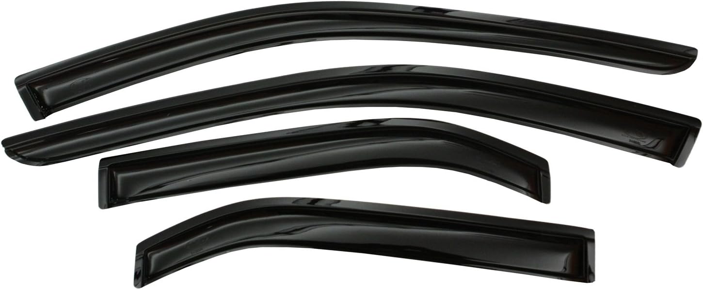Smoke In-Channel Side Window Deflector 4 pc Set X66705