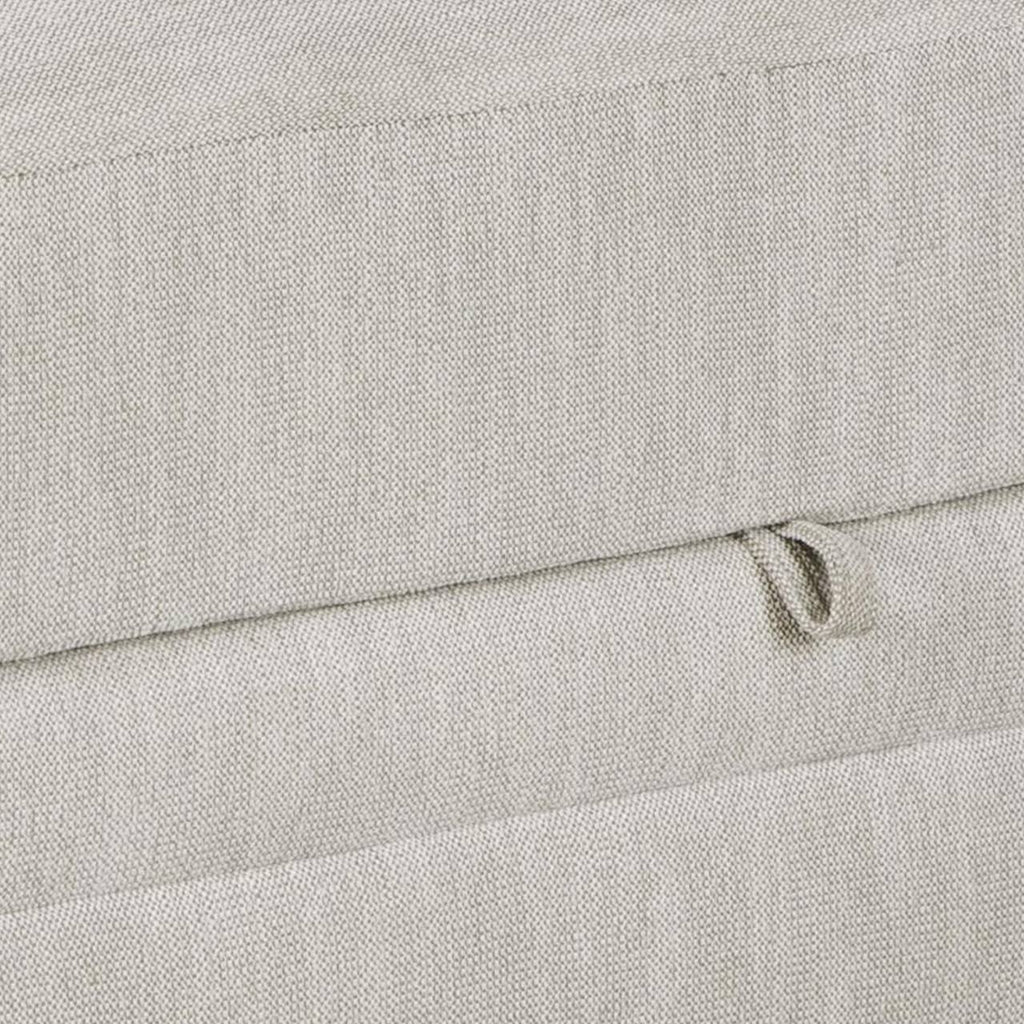 White Wooden Ottoman with Hidden Storage U24792