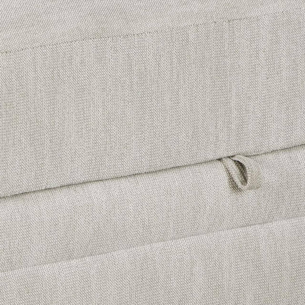 White Wooden Ottoman with Hidden Storage U24792