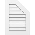 Half Octagon Top Right Surface Mount PVC Gable Vent B115