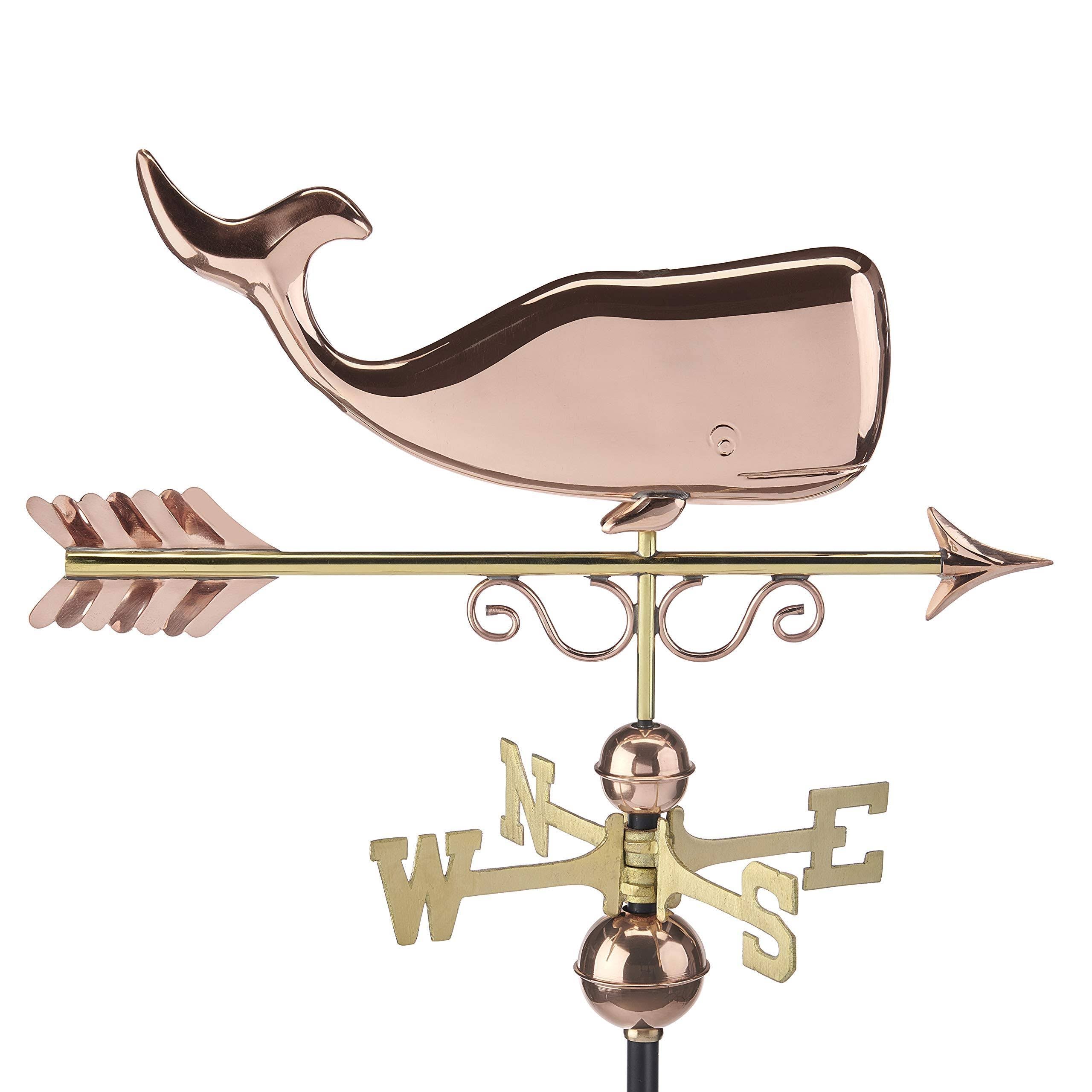Pure Copper Save The Whales Weathervane M925