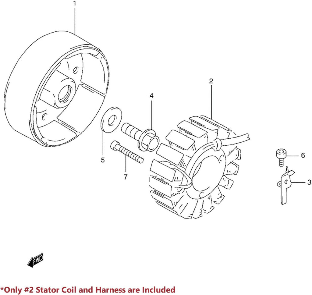 Stator Assy Magneto Generator Coil for GSXR 600 750 N193