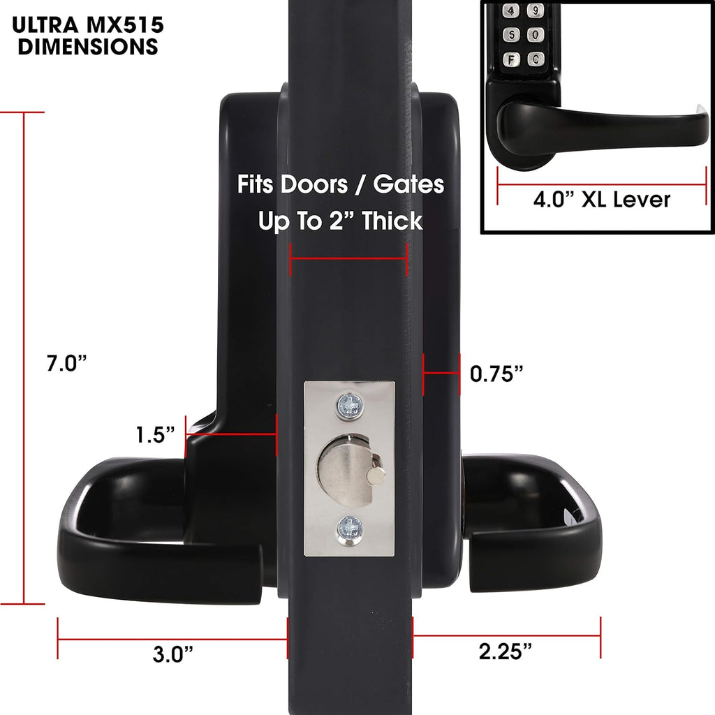 Mechanical Push Button Keypad Lock X63435