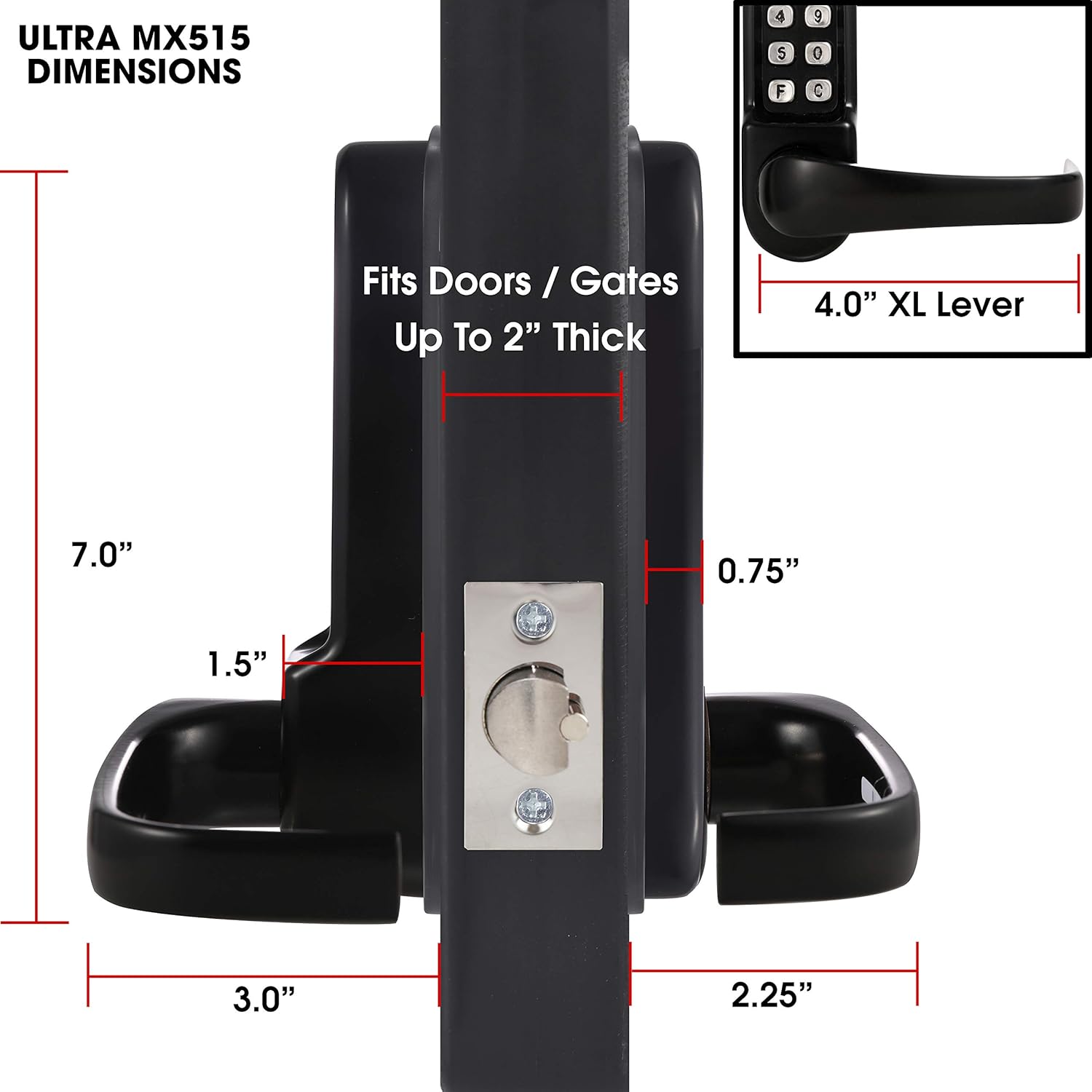Mechanical Push Button Keypad Lock X63435