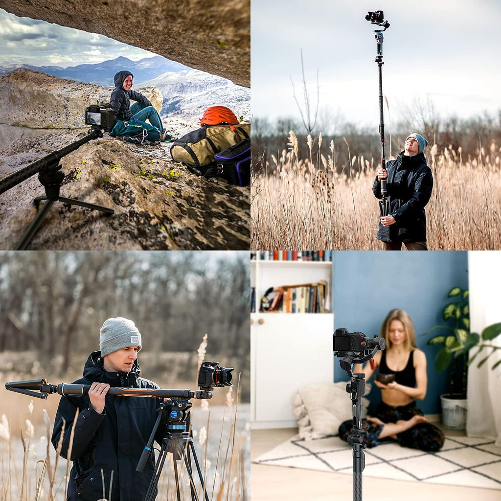 Motorized Monopod Camera Slider with Pan and Tilt Head & Tripod F466595
