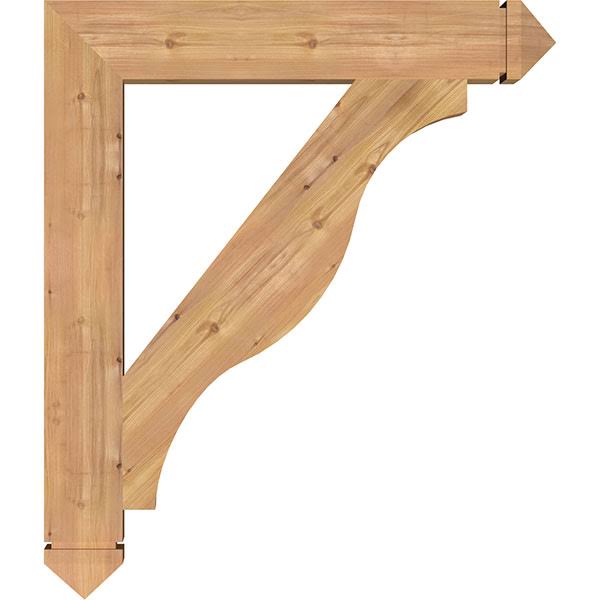 5 1/2x22W x 36x22D x 42x22H Western Red Cedar Bracket M56943