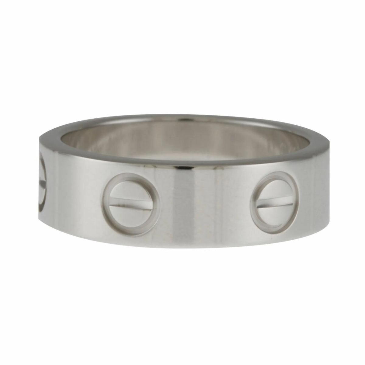 18K White Gold Love Ring J545