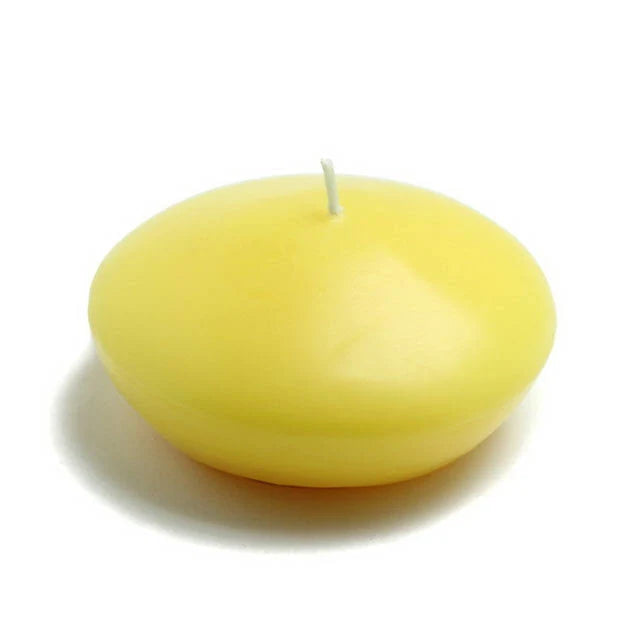 Yellow Floating Candles 24 Pcs Q5530