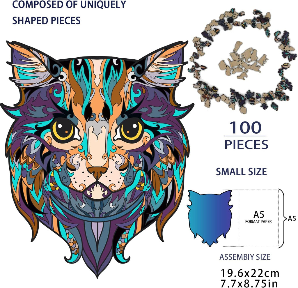 Wooden Jigsaw Puzzle, 332 Pieces, 11.8 x 10.5 Inch O341468