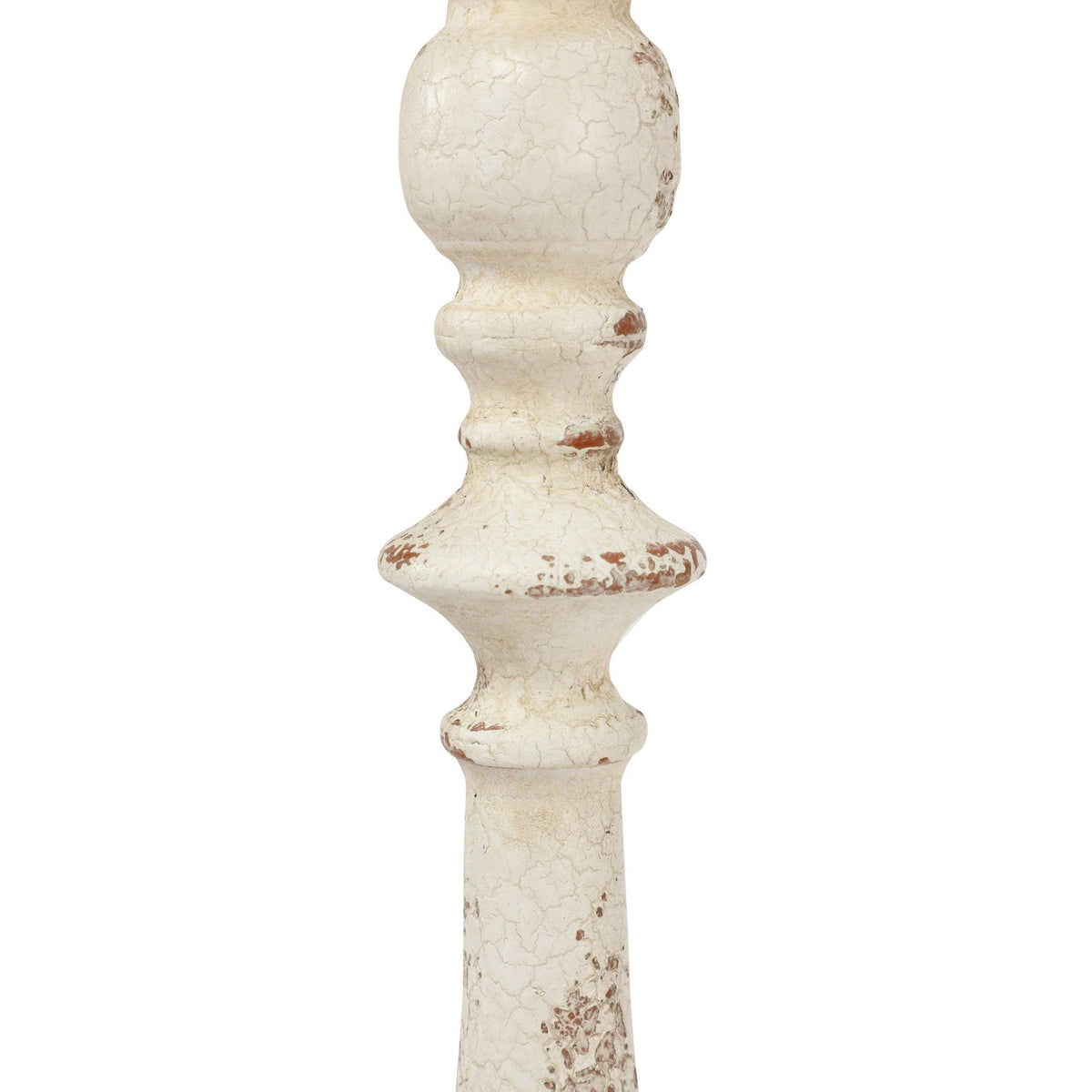 Vintage White Metal Candle Holders, Set of 2 K59240