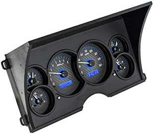 Carbon Fiber Blue Analog Dash Gauges for Chevy GMC Pickup Truck V953716