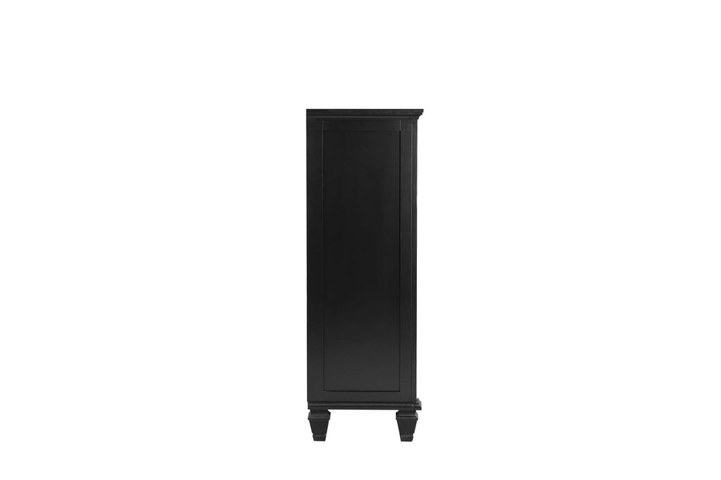 Black 5 Drawer Chest Q786623