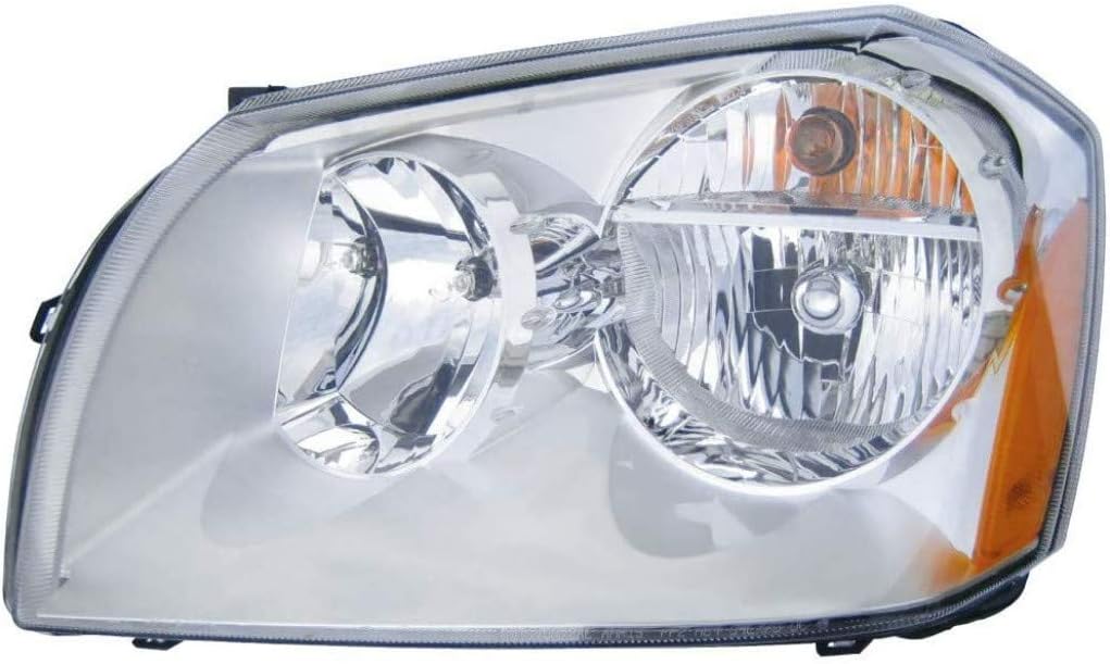 Chrome Pair Headlight for Dodge Magnum 2005 2006 2007 with Bulbs Z8923