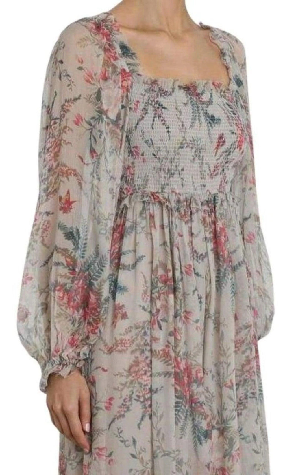 Shirred Long Dress Y831