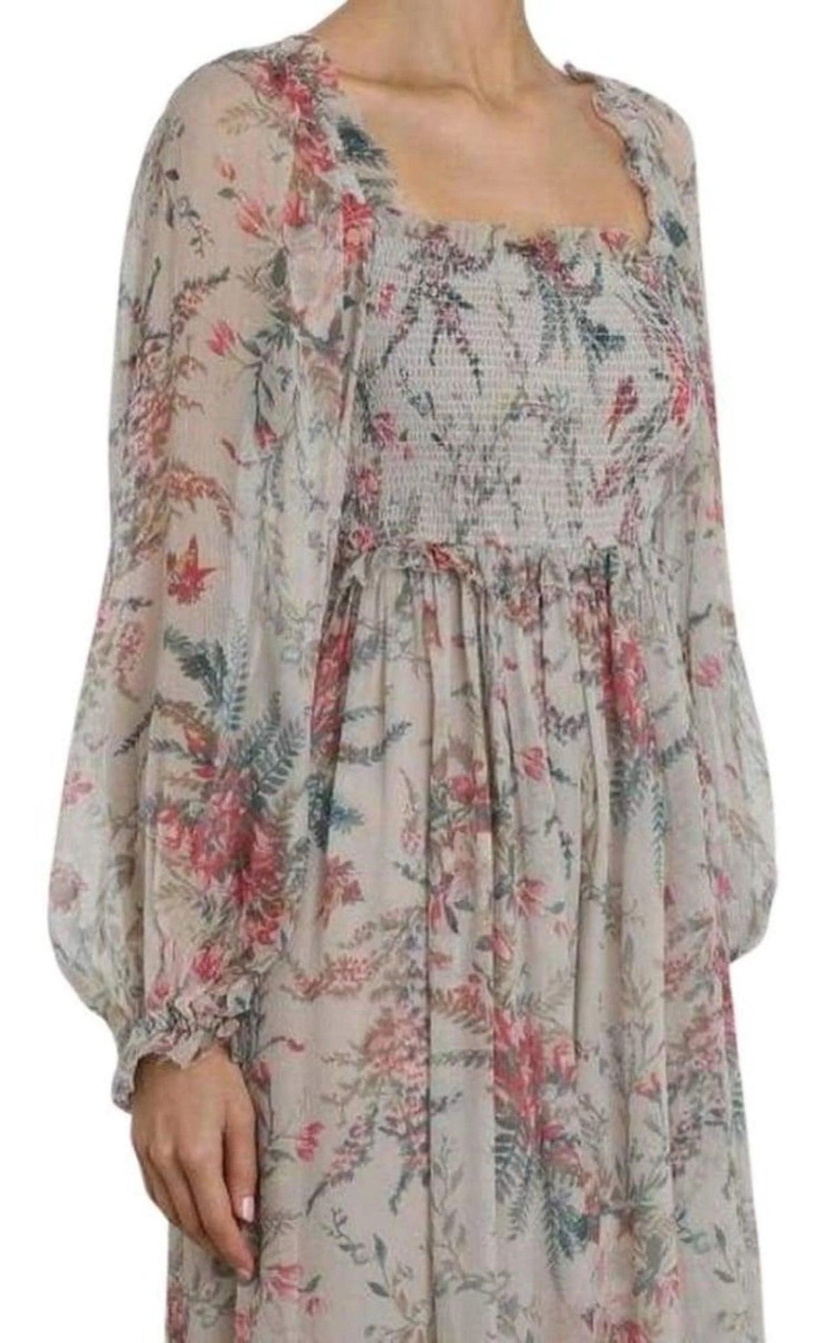 Shirred Long Dress Y831