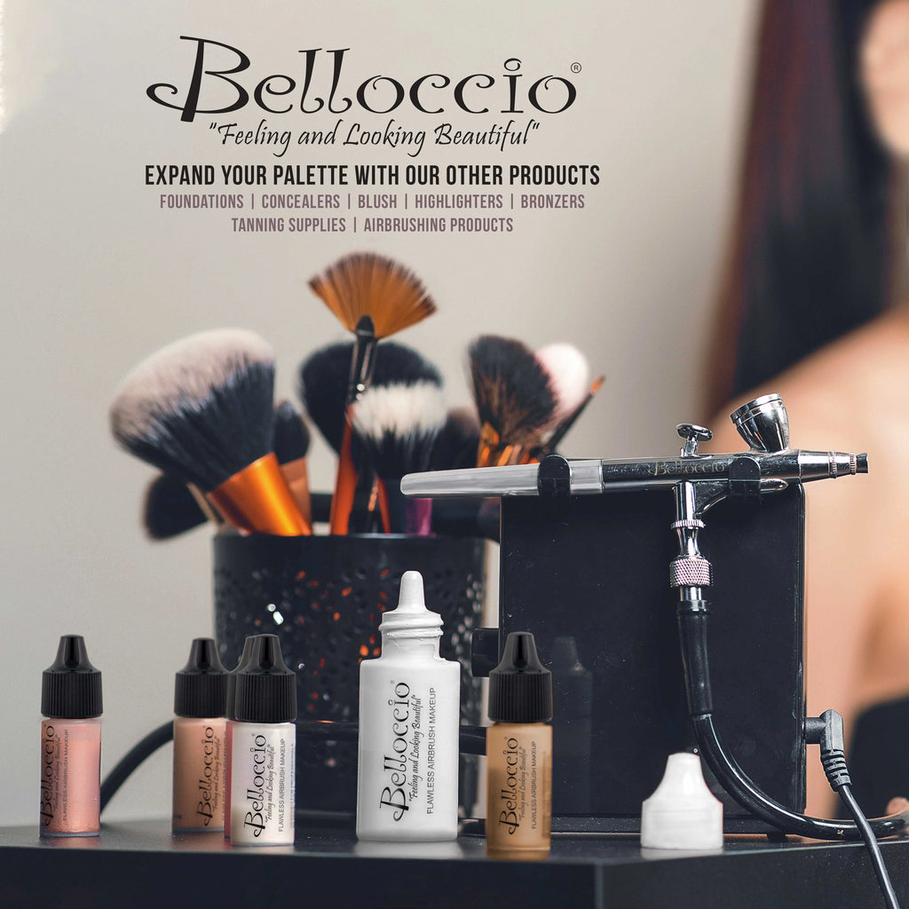Airbrush Makeup Foundation Set Light Shade Face Cosmetic Kit E280358