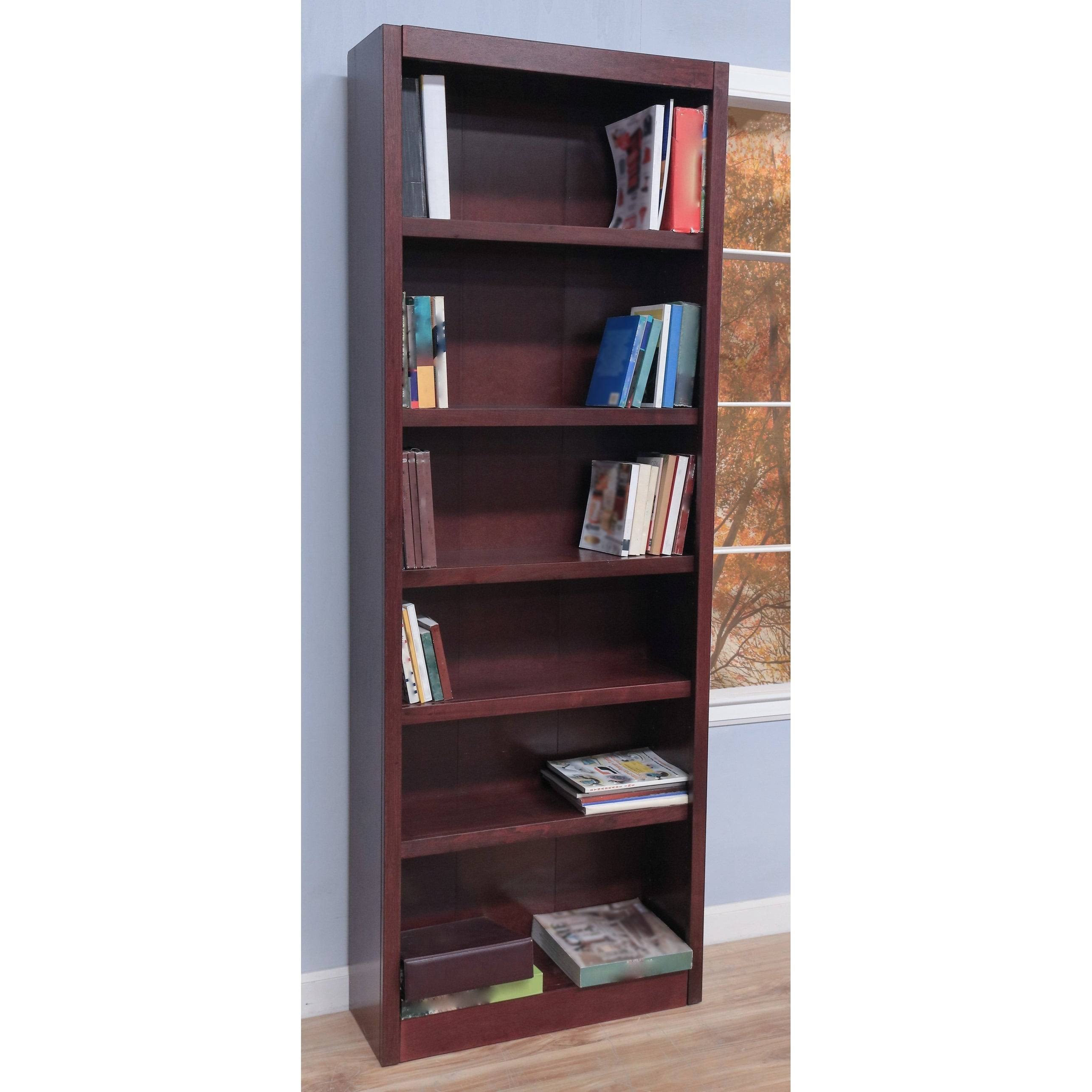 Cherry 6 Shelves Bookcase Q52845