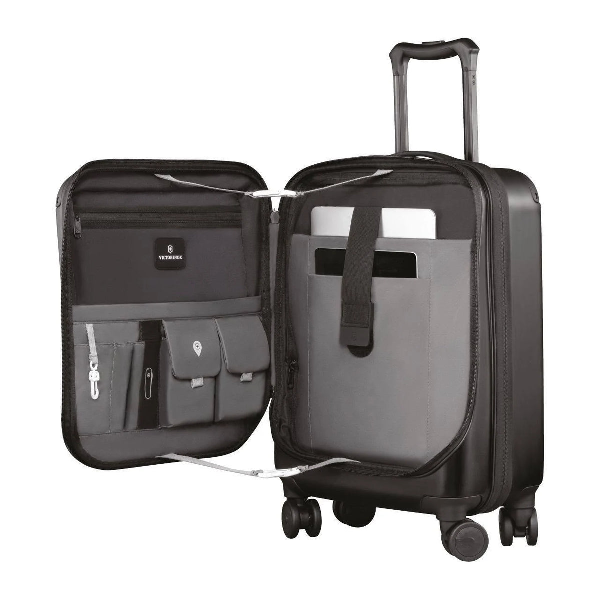 Black Hard Sided Rolling Carry-On Z9535